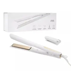 3-in-One Professional Titanium Hair Straightener Curler 2 in 1 + Beach Waver Combo for Women with Curly, Frizzy + Thick Hair - 1 1/4 Inch Dual Voltage Flat Iron + Travel Cap - 440 Degree