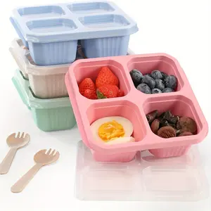 1pc Snack box, bento box, pre-dinner lunch box, food storage container with partitions