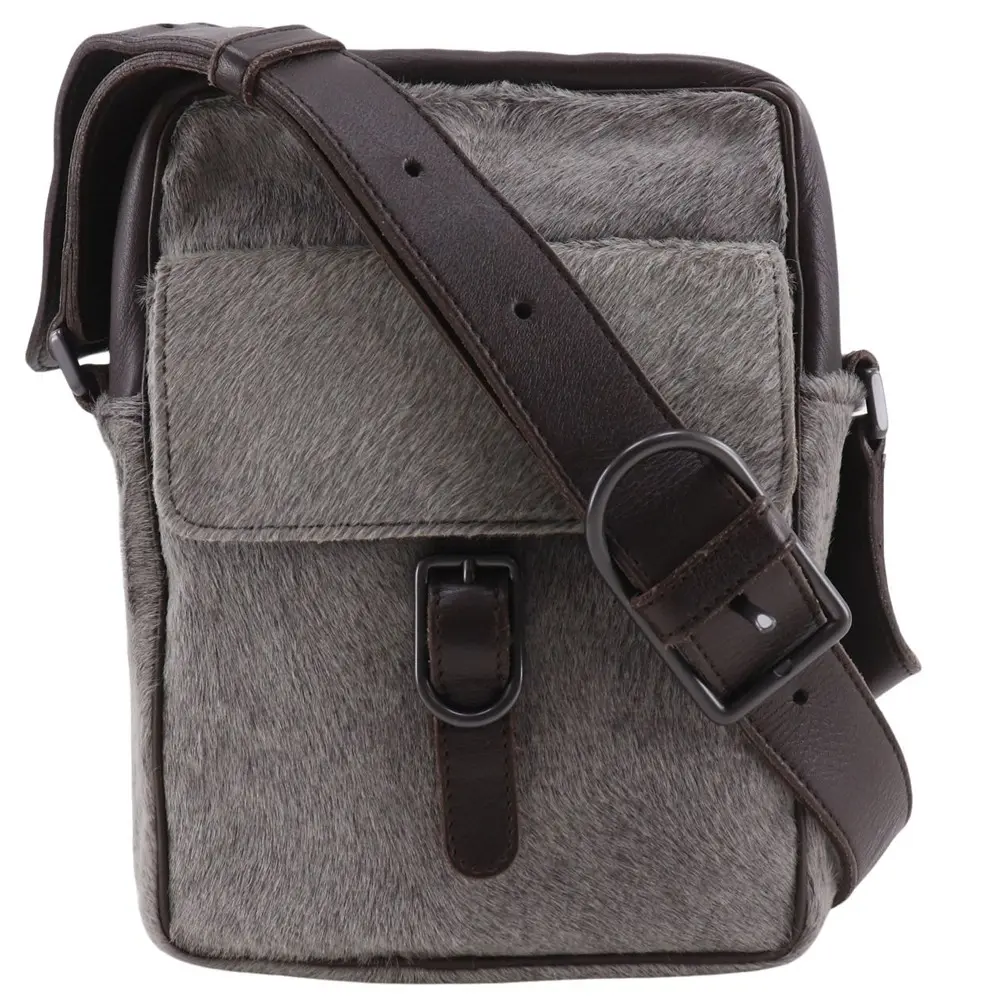 Pre-owned BOTTEGA VENETA Calfskin Shoulder Bags Calf Hair Calf Leather 2way Shoulder Bag