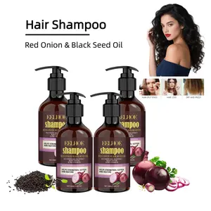 Red Onion Black Seed Oil Shampoo | With Onion Bulb Extract | Strengthens Roots, Reduces Breakage | Gentle Formula, Non-Drying | Controls Oil, No Residue | All Hair Types, Daily Use， adios frizz， shanpoo Silk Protein Conditioner Glycerin