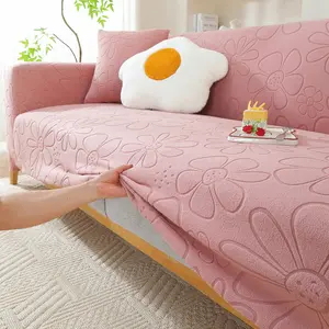 Spring Autumn Simple Floral Sofa Cover, Sofa Slipcover, Hand Wash, High-End Feel Full Coverage Blanket, Cat Scratch Protection, All Seasons Use, Washable Sofa Cover, Sofa Protector Slipcover