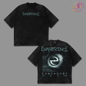 [Echo Culture] Who Will You Follow - Sanctuary World Tour 2026 For Evanescence Concert Outfit High-quality Acid Washed Cotton T-Shirt, Streetwear Style Shirt Rock Band Shirt, Sanctuary Album Merch, Amy Lee Evanescence Rock Fan Graphic Tee, For Rock Lover
