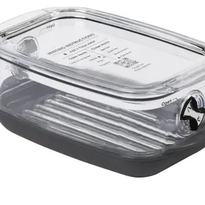 Progressive ProKeeper+ Stackable Produce Storage Container with Stay-Fresh Vent System PKS-912 1.2 qt Berry Keeper
