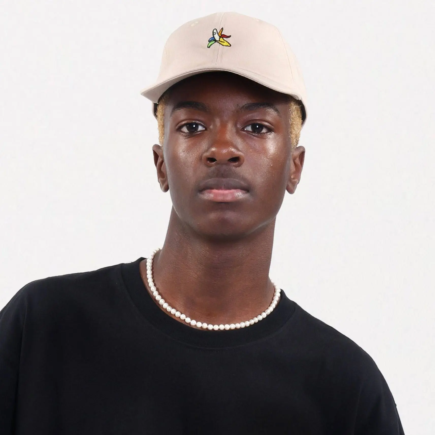 Banana Embroidery Ball Cap- Beige
