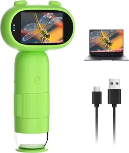 2" IPS Screen 1000X Handheld Digital Microscopes HD Pocket Portable Mini USB Microscope Camera For Children Gifts Support PC
