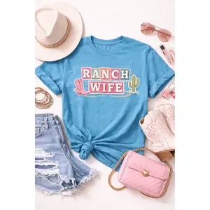 Country Wife Graphic T-Shirt — Cowboy Boot & Cactus Western Tee