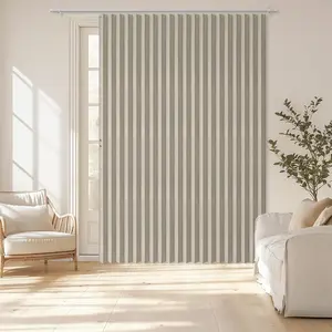 Blackout Doorway Curtains Accordion Doors for Doorway Curtains Applicable Patio Door Curtain Sliding Door Curtains Sliding Door Blinds Closet Curtains(Cream White 98" W x 106" L) 1 Panel