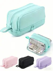 Large Capacity Pencil Case with 4 Compartments, Multi-Slot Pencil Box, Pencil Bag, Beautiful School Supplies Organizer for Teens and Adults
