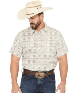 Gibson Trading Co Men's Men'S Chicken Scratch Southwestern Print Short - Gmfa25w21-Crm