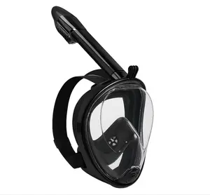 180-Panoramic Full Face Snorkel Mask for Adults, Dry Top System, Detachable Camera Mount, Anti-Fog Anti-Leak Diving Mask