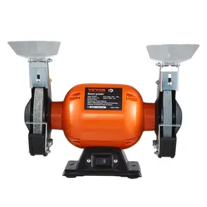 VEVOR Bench Grinder, 6 inch Single Speed Bench Grinder with 2.1A Brushless Motor 3550 RPM Table Grinder with 36/80-Grit Grinding Wheels for Grinding, Sharpening Application