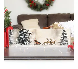 Sincere Surroundings 24" Santa Sleigh Woods Pallet Board