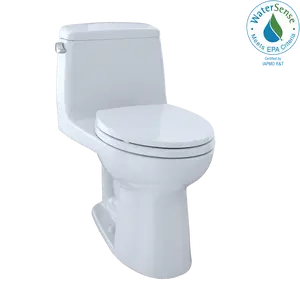TOTO Eco UltraMax MS854114E#01 One Piece Elongated 1.28 GPF Toilet with E-Max Flush System - SoftClose Seat Included