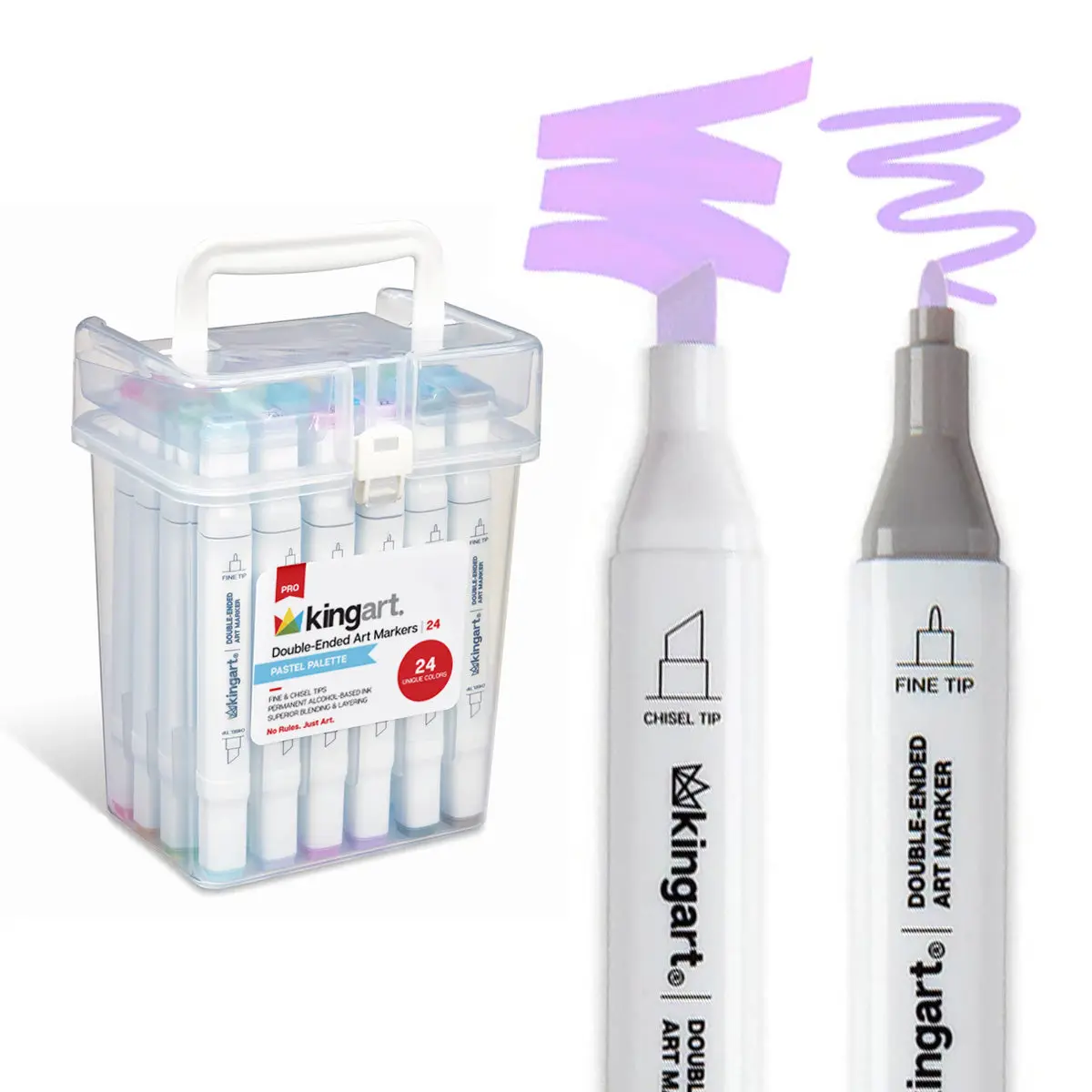PRO Double-Ended Alcohol Markers - 24 Pastel Colors PRO Double-Ended Alcohol Markers - 24 Pastel Colors