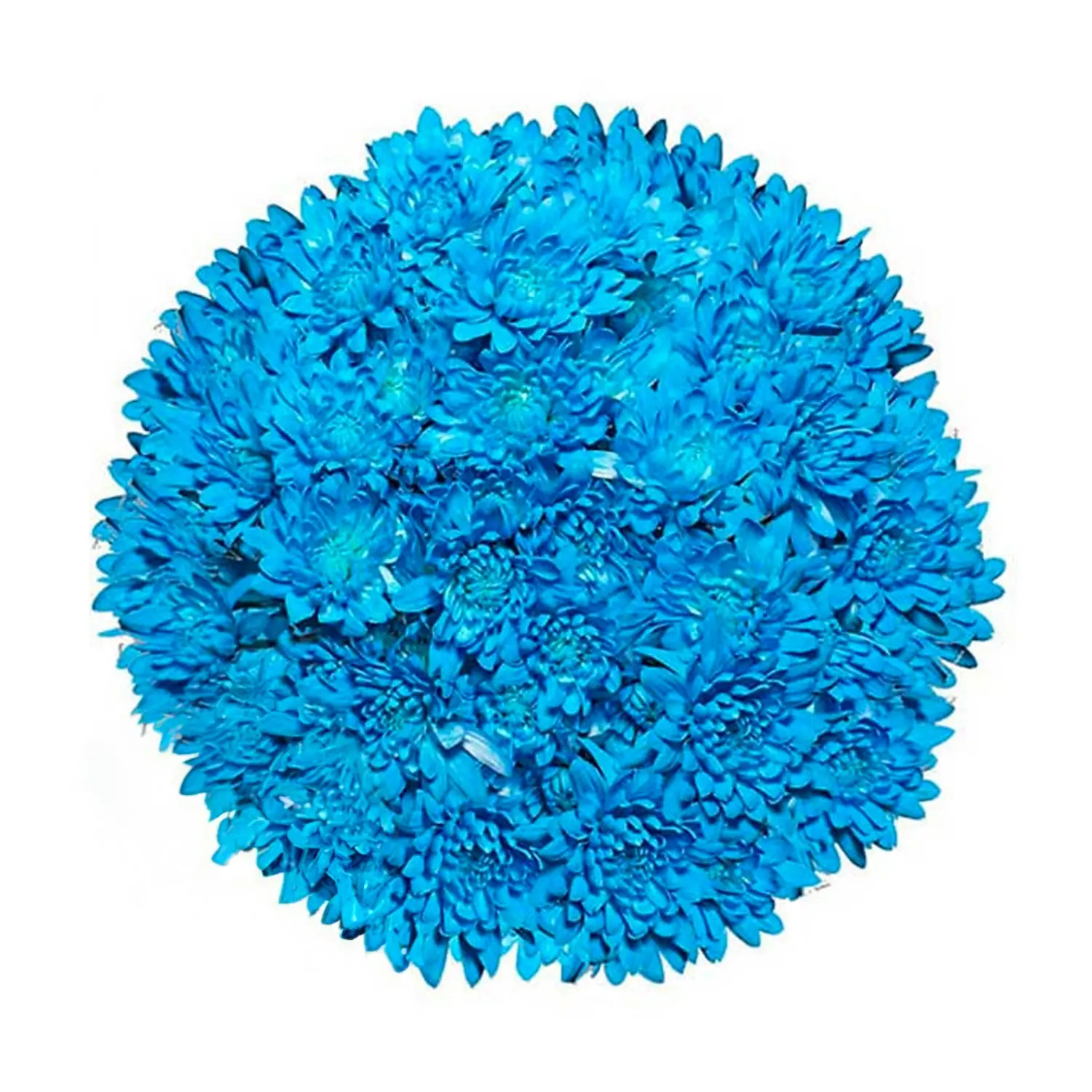 Light Blue Tinted Pompom Cushion