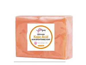 BeOrganicLLC Kojic Acid Dark Spot Correction Soap Bar with Lemon Extract for Skin Brightening