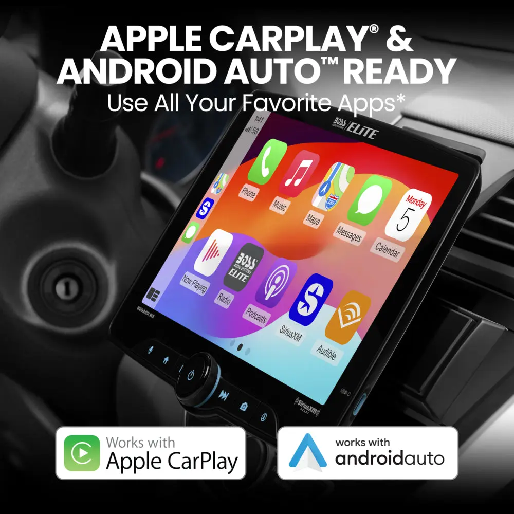 Boss BE9ACP.WX Apple CarPlay Stereo 9" Floating Screen