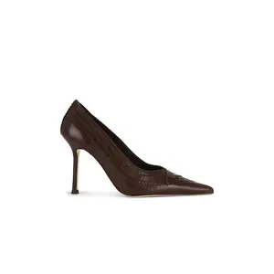Tony Bianco Nifty Pump in Chocolate Vintage