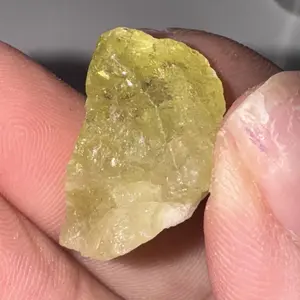 4g Rare Brazilianite Rough Gemstone  Translucent Facet Grade Specimen Lapidary