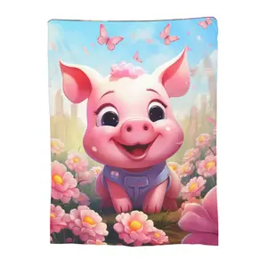 Cartoon Animal Throw Blanket for Boys Girls Women Soft Plush Flannel Throw Blankets 50x40