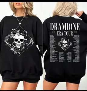 Dramione Tour Crewneck VOL1, Draco Crewneck,Manacled Hoodie,Bookish Pullover,Manor Sweater,Fanfiction gift,Manacled Merch,Fandom Gift Womenswear Sweatshirts Tops Casual Long Sleeve