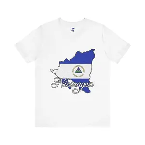 Nicaragua Unisex Jersey Short Sleeve Tee - Central American Country Pride T-Shirt, Souvenir Gift for Travelers, Patriotic Shirt for