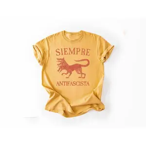 Vintage Protest Graphic Tee - Ifascista Protest Shirt For Fashion Rebels