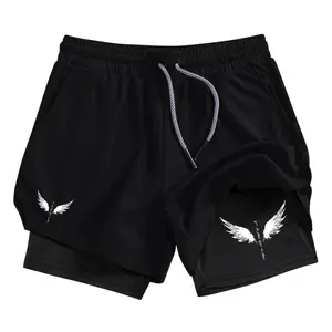 Aesthetic 2-in-1 Athletic Shorts for Men - Quick-Dry Gym Workout Shorts with Liner, Performance Summer Jorts-Style Training Shorts, Comfy Loungewear Mesh Shorts with Pockets