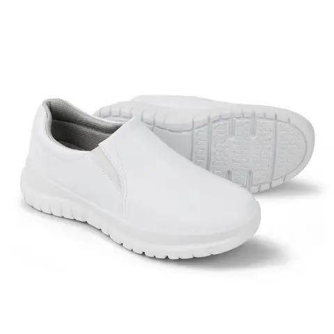 Hawkwell Women's Non-Slip Slip-On Clogs - Breathable, Stain-Resist, Water-Repellent Lightweight Round Toe Casual Work Footwear for Healthcare, Nursing-Ready Walking Shoes
