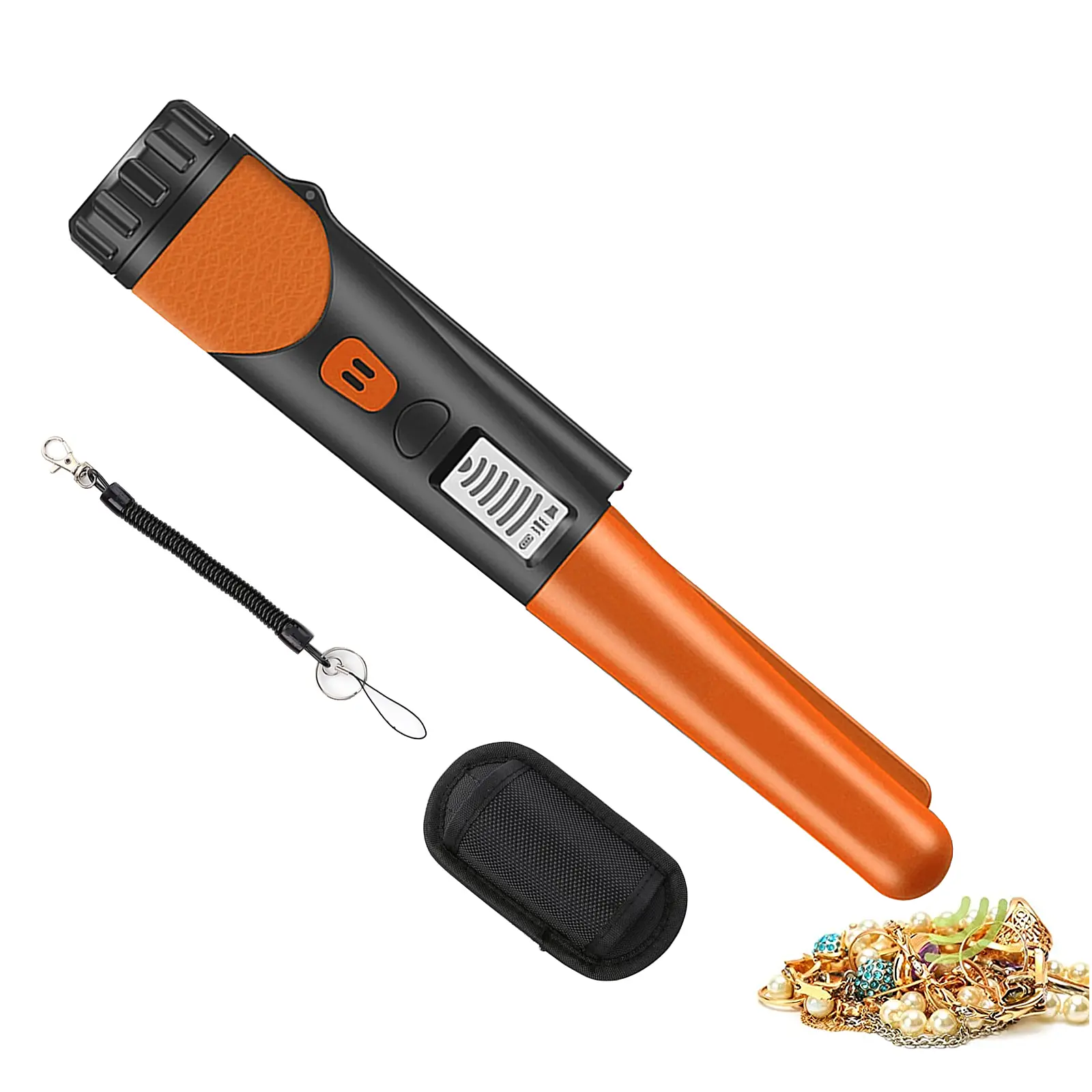 Metal Detector Pinpointer for Adults & Kids - Waterproof Handheld Pin Pointer Wand - High Sensitivity 360° Detection - Easy to Use 2 Alert Modes - Treasure Pinpointing Finder Probe Metal Detector Pinpointer for Adults & Kids