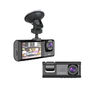 Dash cam 32GB 1080P HD WiFi Dash Cam, 1 Count Portable Recorder with Front,  & Interior Lenses, Night-Vision, G-sensor, Loop Recording