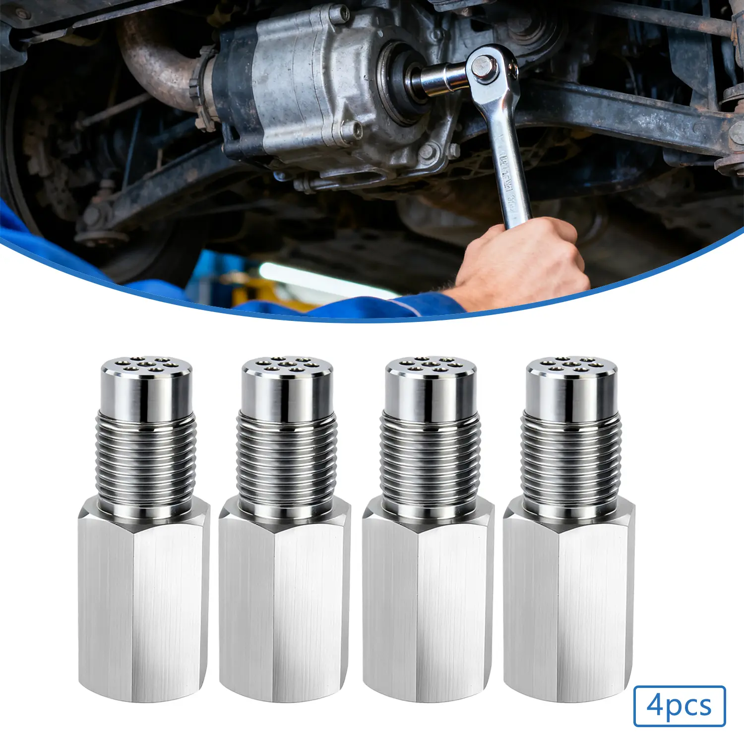 Automotive Universal Oxygen Sensor Decoder with Filter Element - Oxygen Sensor Spacer Adapter Auto Sensor Repair Tool