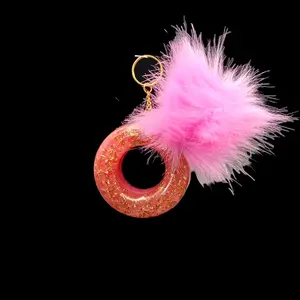 Ballet Slipper Glam Donut Keychain