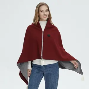 Portable Heated Shawl Blanket, Washable Warm Outerwear, Christmas Gift, New Year Present, Birthday Gift, Mobile Charging Heating Scarf