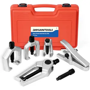 5pcs Professional Front End Service Tool Kit Pitman Arm Puller Ball Joint Separator Tie Rod Remover Tool