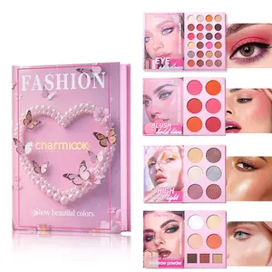 43-color book-style makeup palette, book-style folding makeup palette - a convenient choice for eyeshadow, contouring, blush, - anniversary and holiday gifts, a must-have for beauty, travel-friendly color palette, streamlined design, beauty enthusiasts