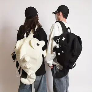 Creative Personality Backpack for Men and Women, Trendy Shark, Funny, Cute, Student, Ins, Korean Version, Travel, Motorcycle, Casual Backpack outdoorfun