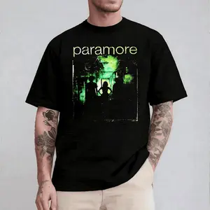 Paramore Monster Band Concert Tour Tshirt Black Women Teen Cotton Everyday Tee Unisex Basic Cotton Tee All Fit Style