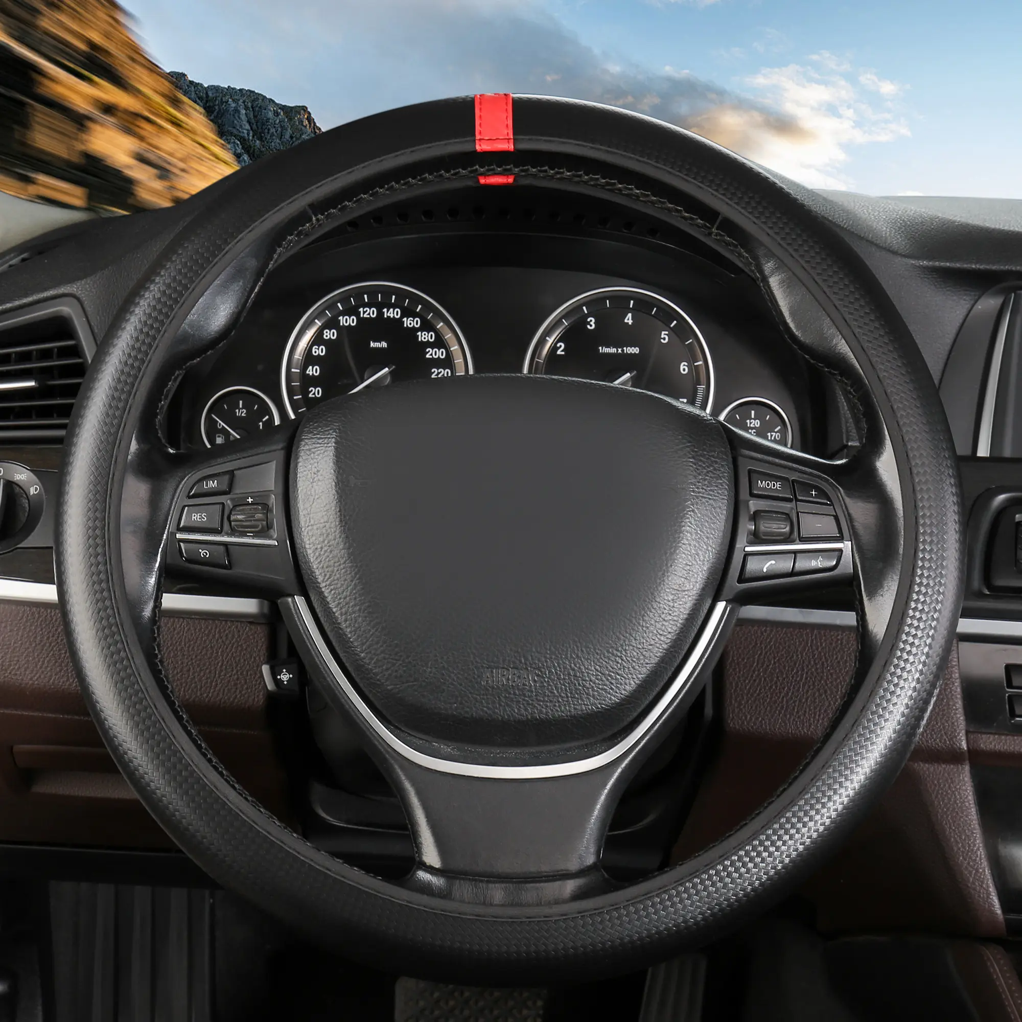 Universal Non-slip Breathable Steering Wheel Cover,car wheel cover protector