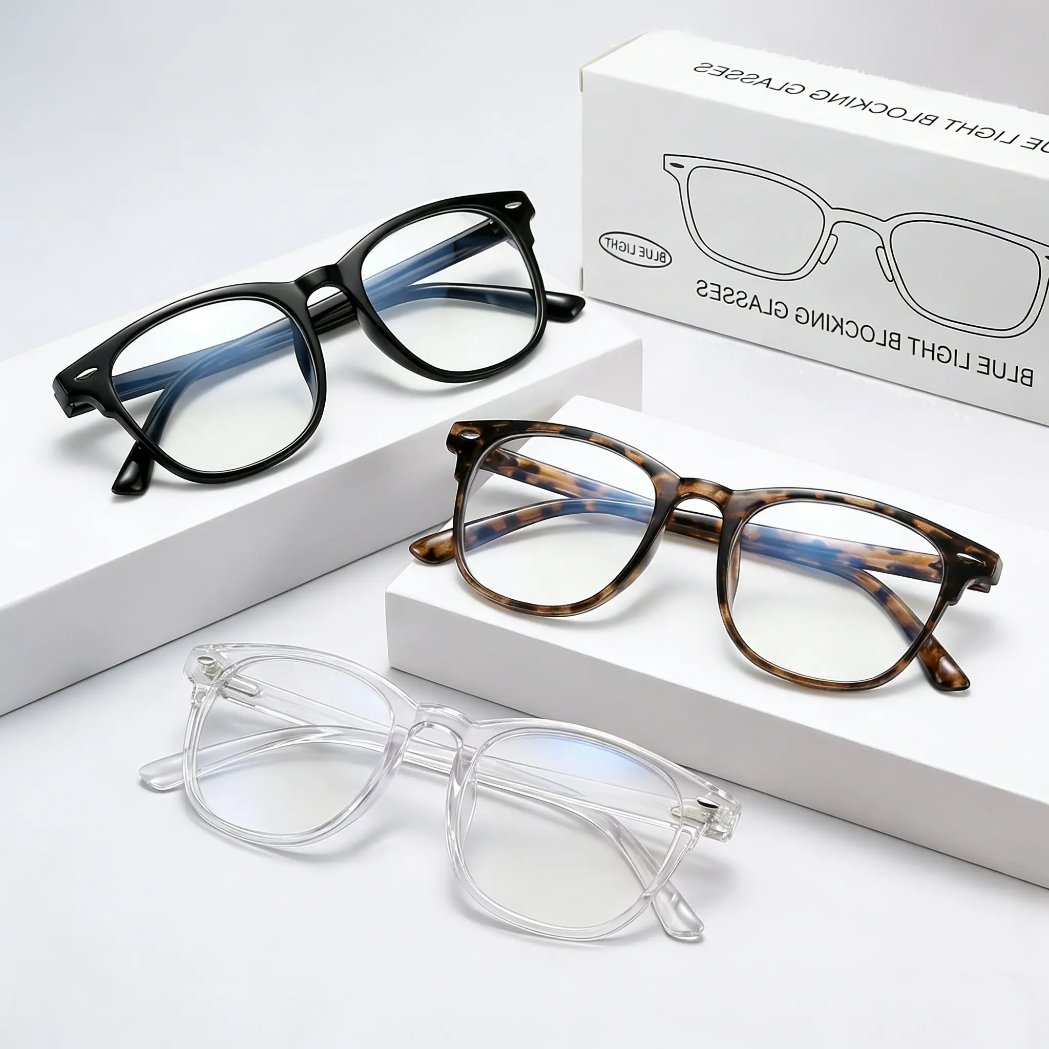 2026 New Men's Blue Light Blocking Fashionable Frames Glasses - Bluelight Fashion Glasses, Anti Eyestrain Eyewear, Everyday Eyewear for Reading, Computer Use, Gifting