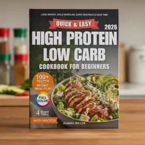 Simple High Protein Cookbook for Beginners | Easy Low Carb Recipes + 90-Day Meal Guide | No-Fuss Healthy Cooking Book