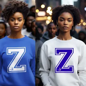 Zeta Phi Beta Sorority Sweater, zeta phi beta apparel, Zeta Phi Beta Sorority Shirt, Zeta Phi Beta Letterman crew neck sweatshirt