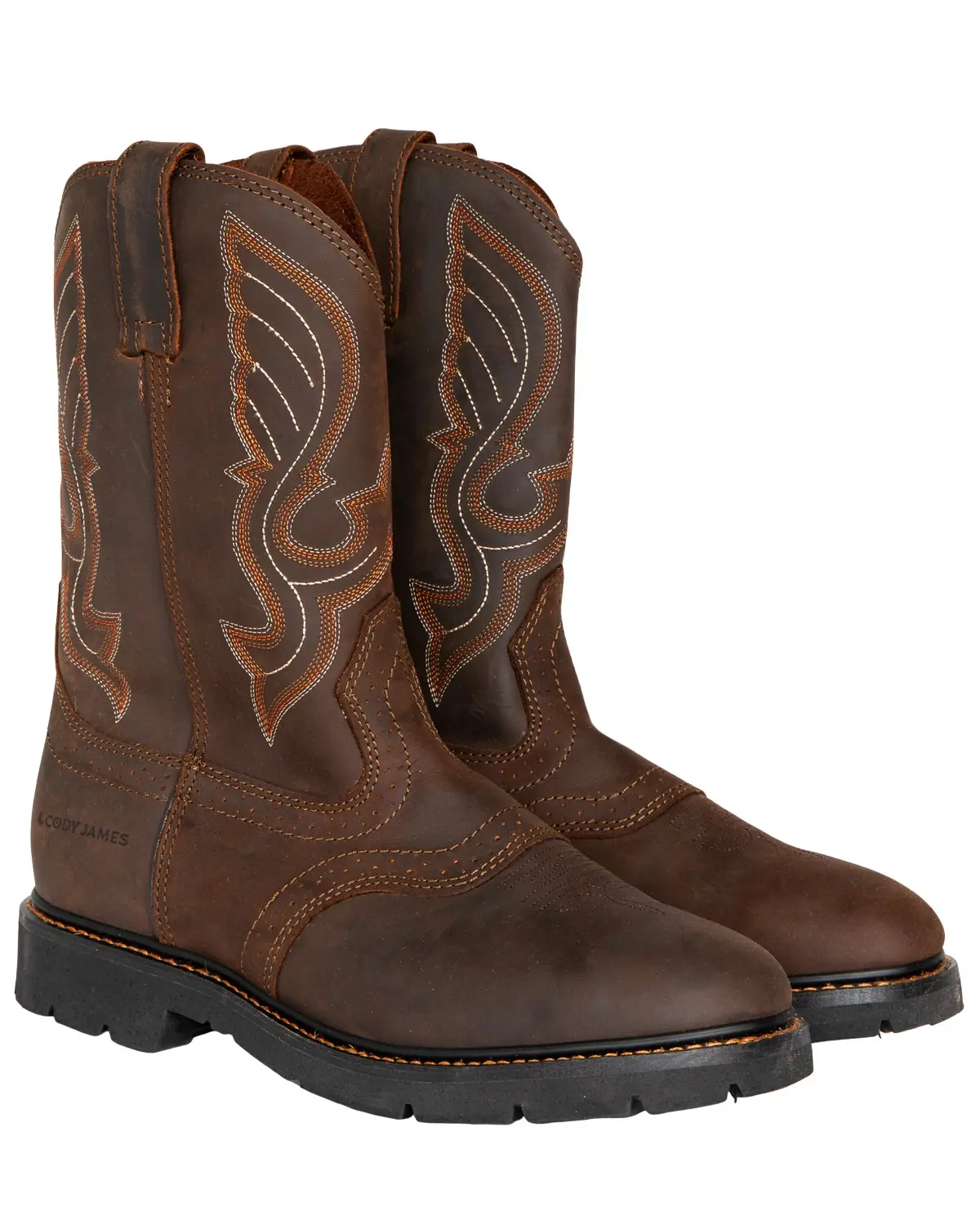 Cody James Men's Men'S Mustang Western Pull-On Work Boot Soft Toe - C9rr2 Cody James Men's Men'S Mustang Western Pull-On Work Boot Soft Toe - C9rr2