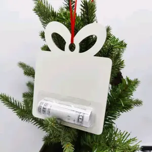 Sublimation Blank Christmas Ornament Money Holder - Festive Party Supplies