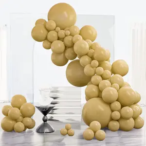 85-Piece Tan Balloon Set Boho Neutral Arch Kit for Wedding, Baby Shower & Birthday Decor