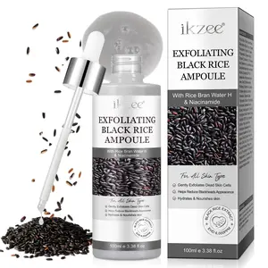 Ikzee Rice Exfoliating Serum 100ML, Deep Cleansing & Brightening Formula, Hydrating Skin Care Essence, Treatment