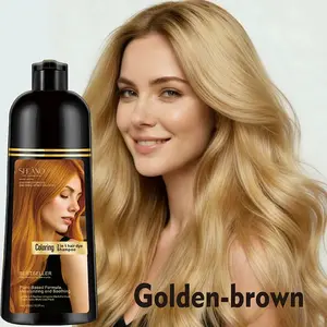 [Factory Direct], Multi-Color 3in1 Hair Dye Shampoo- Long-Lasting Color, Natural Plant Ingredients, Hair Repair, Suitable for Sensitive Skin, Instant Grey Hair Coverage champu para cana