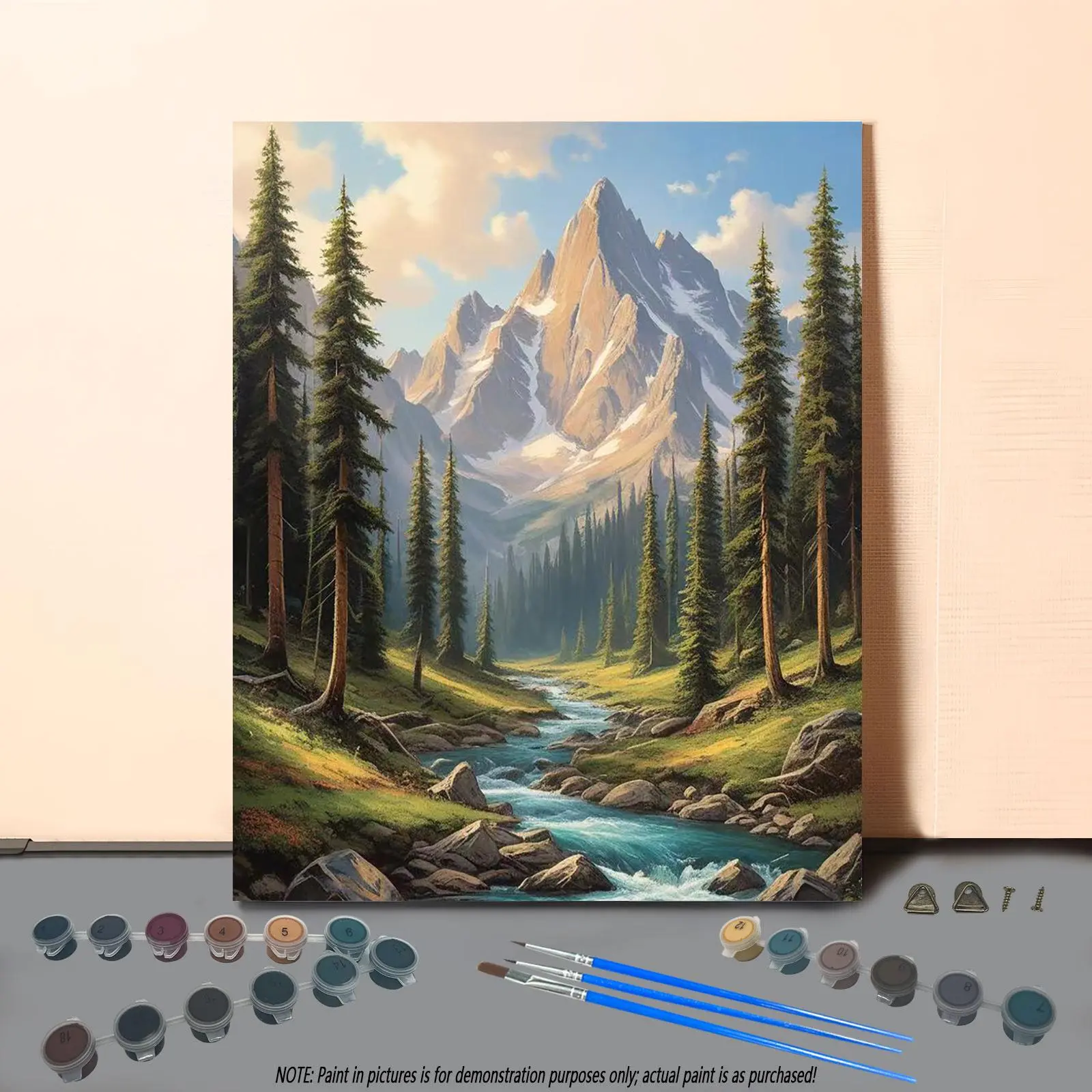 Landscape Pattern DIY Painting Kit without Frame, 1 Set DIY Paint By Number Kit with Accessories, DIY Painting Supplies for Home Decor, Art Craft Supplies