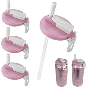 CREATOR -  4 Pack Soda Can  with Straws,Inspired by Energy Drink Can Colors - Fits fit Standard 12oz/16oz Cans