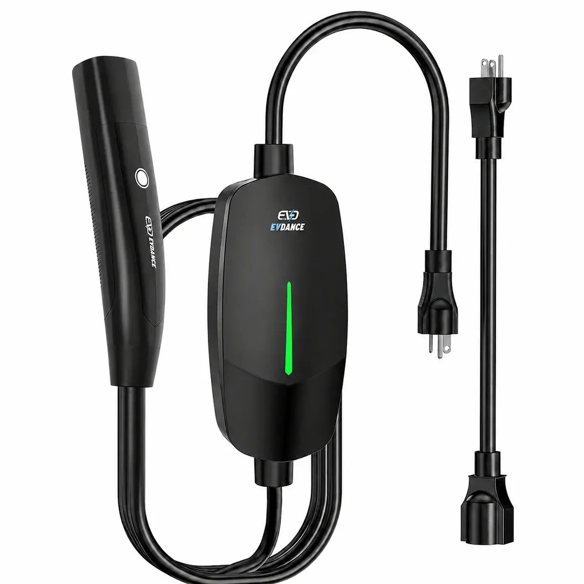 EVDANCE Level 1&2 EV Charger NEMA 6-20 NACS Portable Dual Plug In - 12/16A